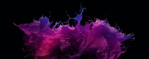 Preview wallpaper paint, liquid, spray, drops, gradient, black