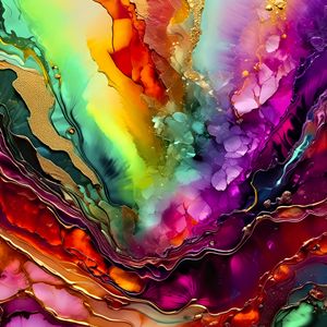 Preview wallpaper paint, liquid, stains, colorful, abstraction, bright