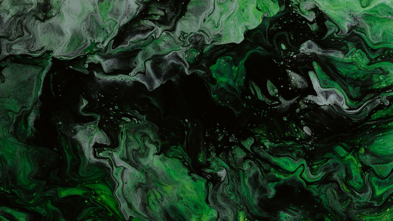 Wallpaper paint, liquid, stains, green
