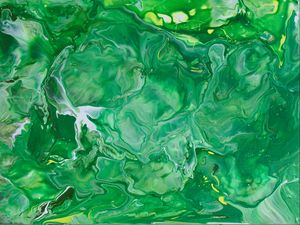 Preview wallpaper paint, liquid, stains, fluid art, green