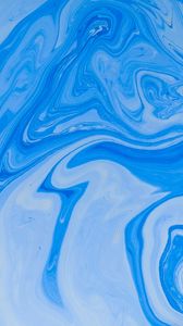 Preview wallpaper paint, liquid, stains, fluid art, wavy, blue