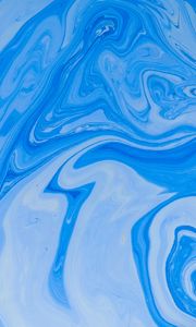 Preview wallpaper paint, liquid, stains, fluid art, wavy, blue