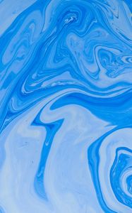 Preview wallpaper paint, liquid, stains, fluid art, wavy, blue