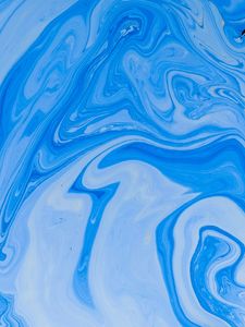 Preview wallpaper paint, liquid, stains, fluid art, wavy, blue