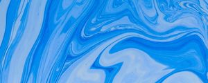 Preview wallpaper paint, liquid, stains, fluid art, wavy, blue