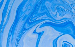 Preview wallpaper paint, liquid, stains, fluid art, wavy, blue