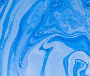 Preview wallpaper paint, liquid, stains, fluid art, wavy, blue