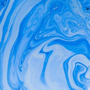 Preview wallpaper paint, liquid, stains, fluid art, wavy, blue