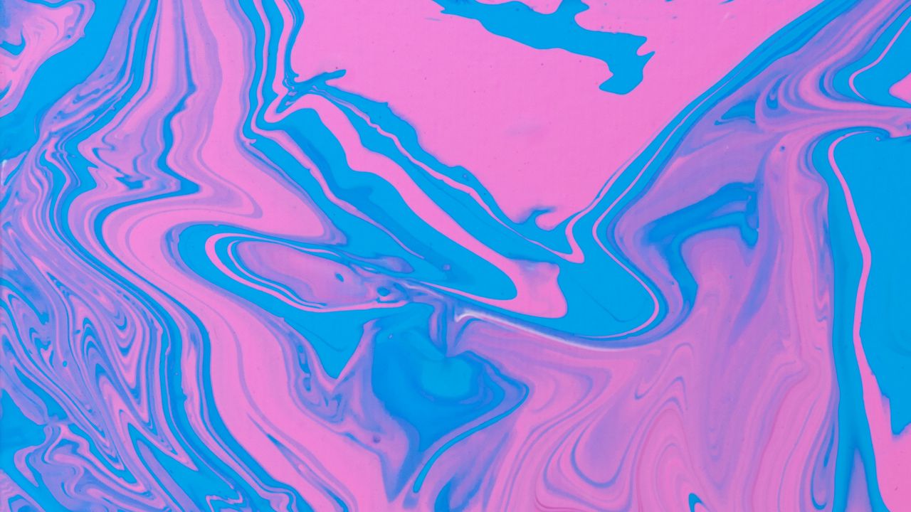 Wallpaper paint, liquid, stains, pink, blue