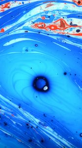 Preview wallpaper paint, liquid, stains, blue, red