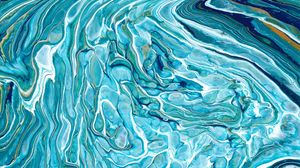 Preview wallpaper paint, liquid, stains, fluid art, abstraction, spots, blue