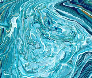 Preview wallpaper paint, liquid, stains, fluid art, abstraction, spots, blue