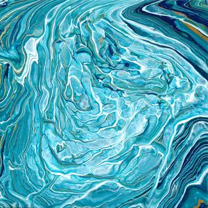Preview wallpaper paint, liquid, stains, fluid art, abstraction, spots, blue