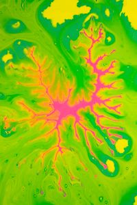 Preview wallpaper paint, liquid, stains, drips, green