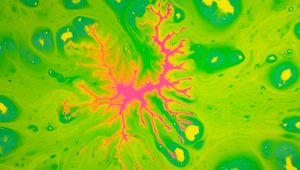 Preview wallpaper paint, liquid, stains, drips, green