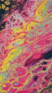 Preview wallpaper paint, liquid, stains, fluid art, abstraction, colorful, разводы