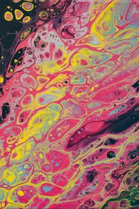 Preview wallpaper paint, liquid, stains, fluid art, abstraction, colorful, разводы