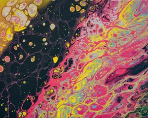 Preview wallpaper paint, liquid, stains, fluid art, abstraction, colorful, разводы