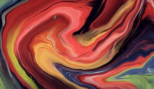 Preview wallpaper paint, liquid, stains, colorful, stripes