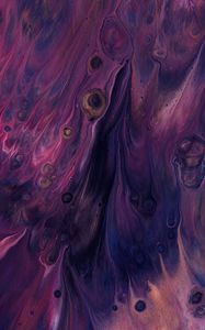 Preview wallpaper paint, liquid, stains, fluid art, abstraction, purple