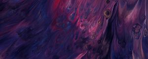 Preview wallpaper paint, liquid, stains, fluid art, abstraction, purple