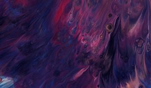 Preview wallpaper paint, liquid, stains, fluid art, abstraction, purple