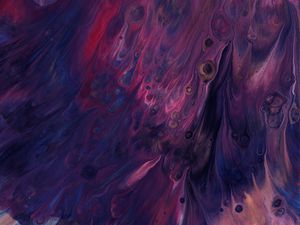 Preview wallpaper paint, liquid, stains, fluid art, abstraction, purple