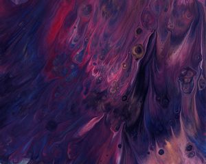 Preview wallpaper paint, liquid, stains, fluid art, abstraction, purple