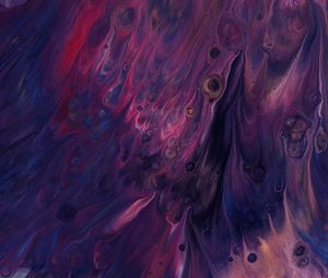 Preview wallpaper paint, liquid, stains, fluid art, abstraction, purple