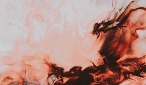 Preview wallpaper paint, liquid, stains, brown, abstraction