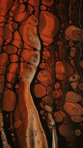 Preview wallpaper paint, liquid, stains, abstraction, brown
