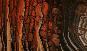 Preview wallpaper paint, liquid, stains, abstraction, brown