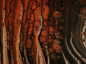 Preview wallpaper paint, liquid, stains, abstraction, brown