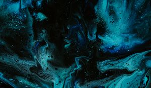 Preview wallpaper paint, liquid, stains, blue, fluid art