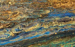 Preview wallpaper paint, liquid, stains, macro, abstraction, colorful