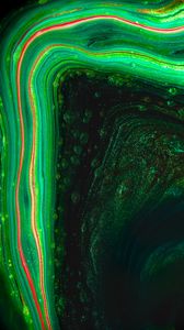 Preview wallpaper paint, liquid, stains, macro, abstraction, green