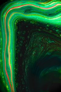 Preview wallpaper paint, liquid, stains, macro, abstraction, green