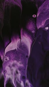 Preview wallpaper paint, liquid, stains, macro, abstraction, purple