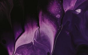 Preview wallpaper paint, liquid, stains, macro, abstraction, purple