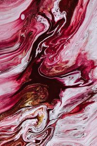 Preview wallpaper paint, liquid, stains, abstraction, pink, white