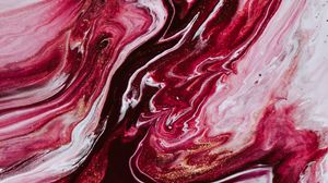 Preview wallpaper paint, liquid, stains, abstraction, pink, white