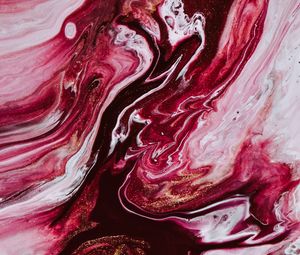 Preview wallpaper paint, liquid, stains, abstraction, pink, white