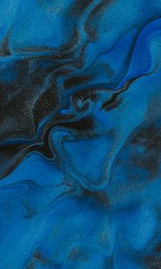 Preview wallpaper paint, liquid, stains, mixing, abstraction, blue