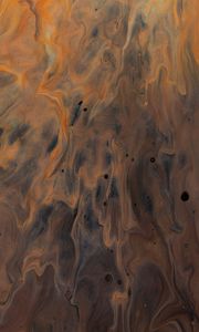 Preview wallpaper paint, liquid, stains, mixing, abstraction, brown