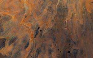 Preview wallpaper paint, liquid, stains, mixing, abstraction, brown