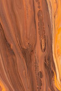 Preview wallpaper paint, liquid, stains, stripes, abstraction, brown