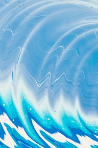 Preview wallpaper paint, liquid, stains, waves, abstraction, blue