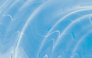 Preview wallpaper paint, liquid, stains, waves, abstraction, blue