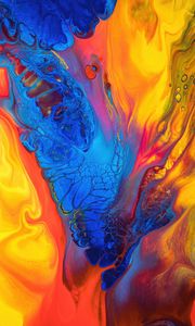 Preview wallpaper paint, liquid, stains, mixing, colorful, abstraction