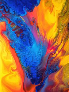 Preview wallpaper paint, liquid, stains, mixing, colorful, abstraction